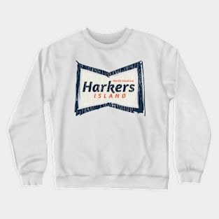 Harkers Island, NC Summertime Vacationing Bowtie Sign Crewneck Sweatshirt